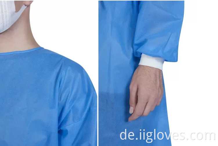 Sicherheitsmanschettenmassage Patientin laminierte Isolation 40GSM Insolation Isolative Operation Theaterkleid